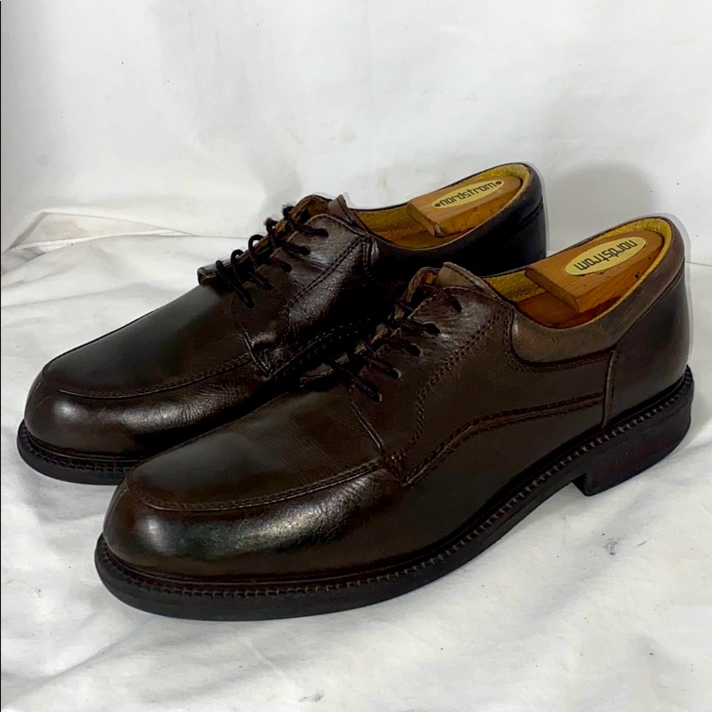 W. H. Prescott brown leather dress shoes size 10W